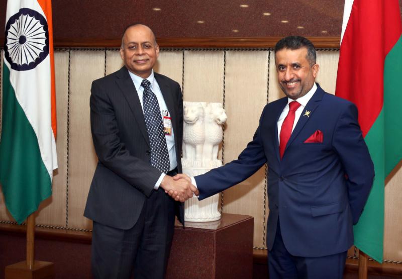 India's Defence Secretary Dr Ajay Kumar and Secretary General at the Ministry of Defence, Oman, Dr Mohammed Bin Nasser Bin Ali Al–Zaabi